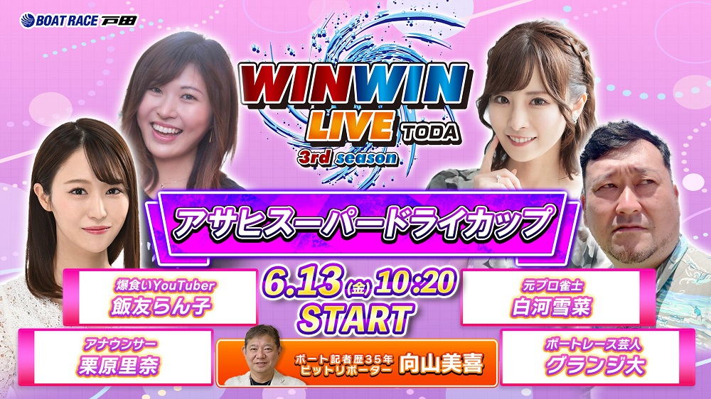Youtube WINWINLIVE戸田