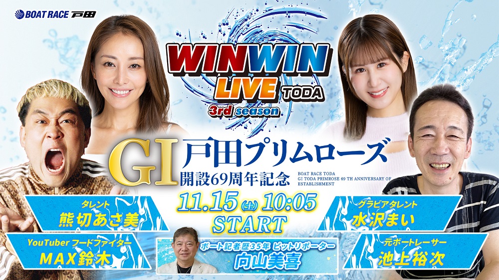 Youtube WINWINLIVE戸田