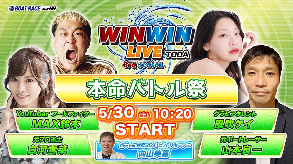 Youtube WINWINLIVE戸田
